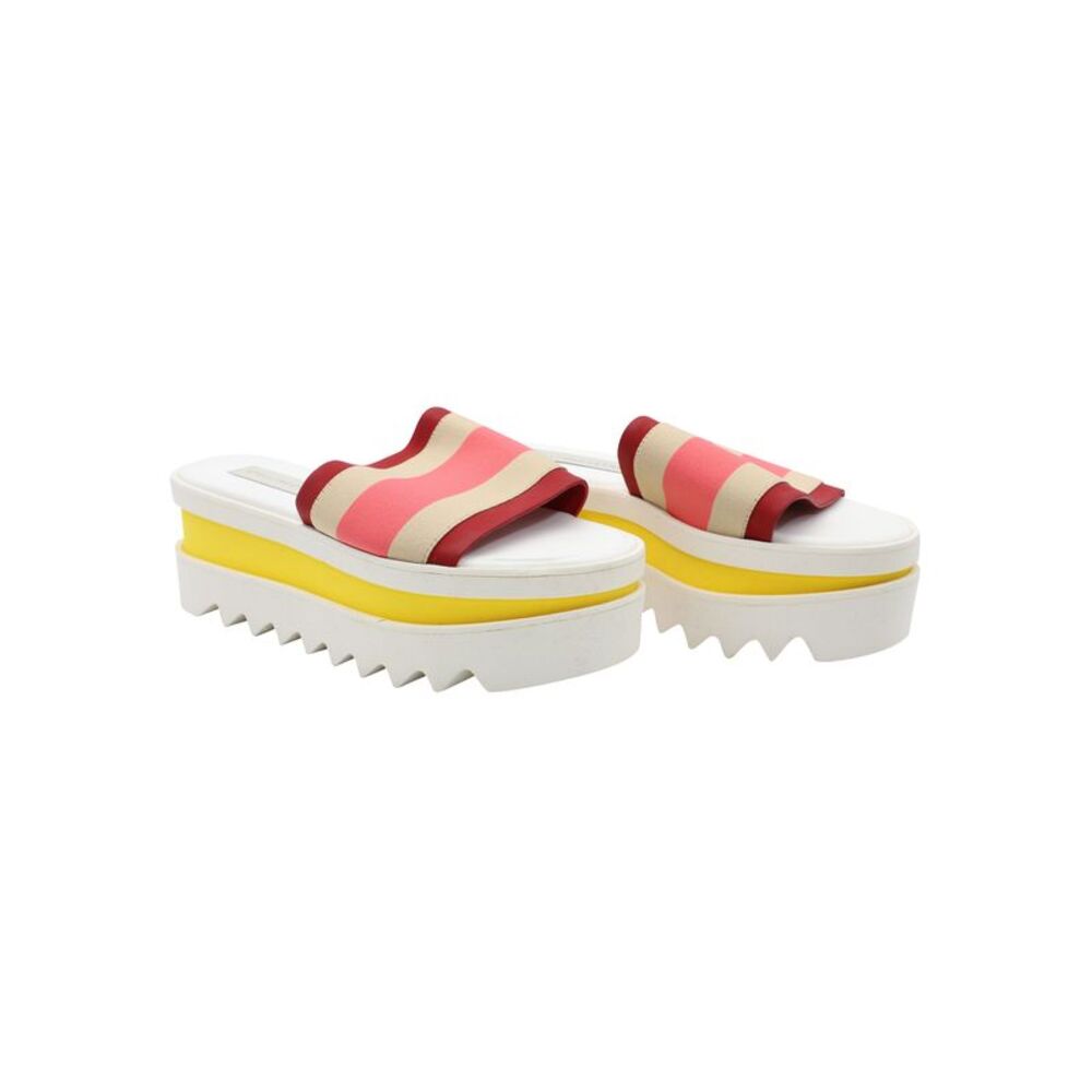 Stella Mccartney Color Block Platform Slides In W… - image 3